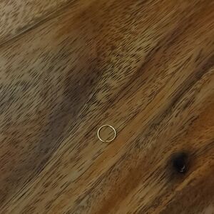 Solid gold nose ring